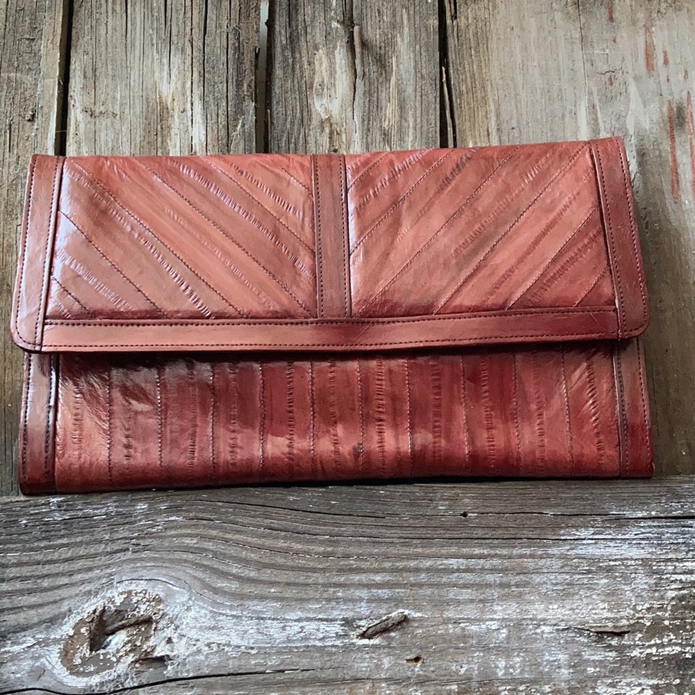 Vintage Eel Skin Clutch
